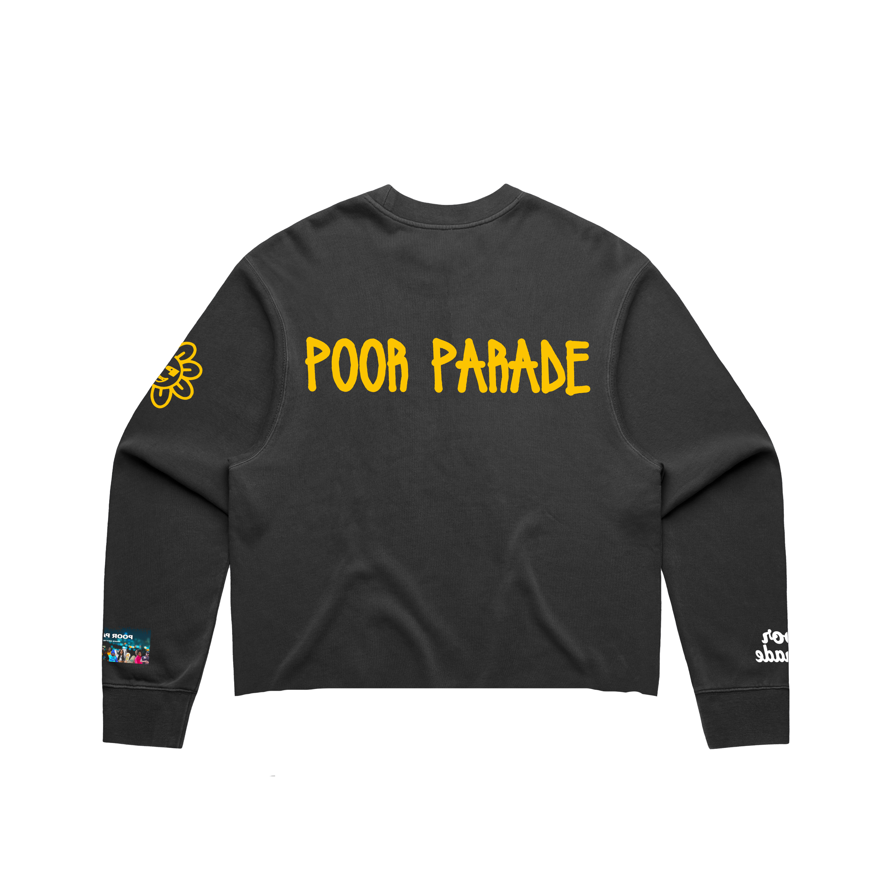 My Flowers Crop Crew Neck