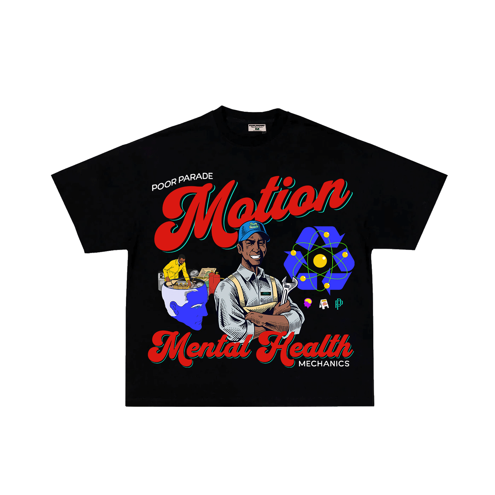 Motion Mental Health Mechanics T-Shirt - Awareness & Support