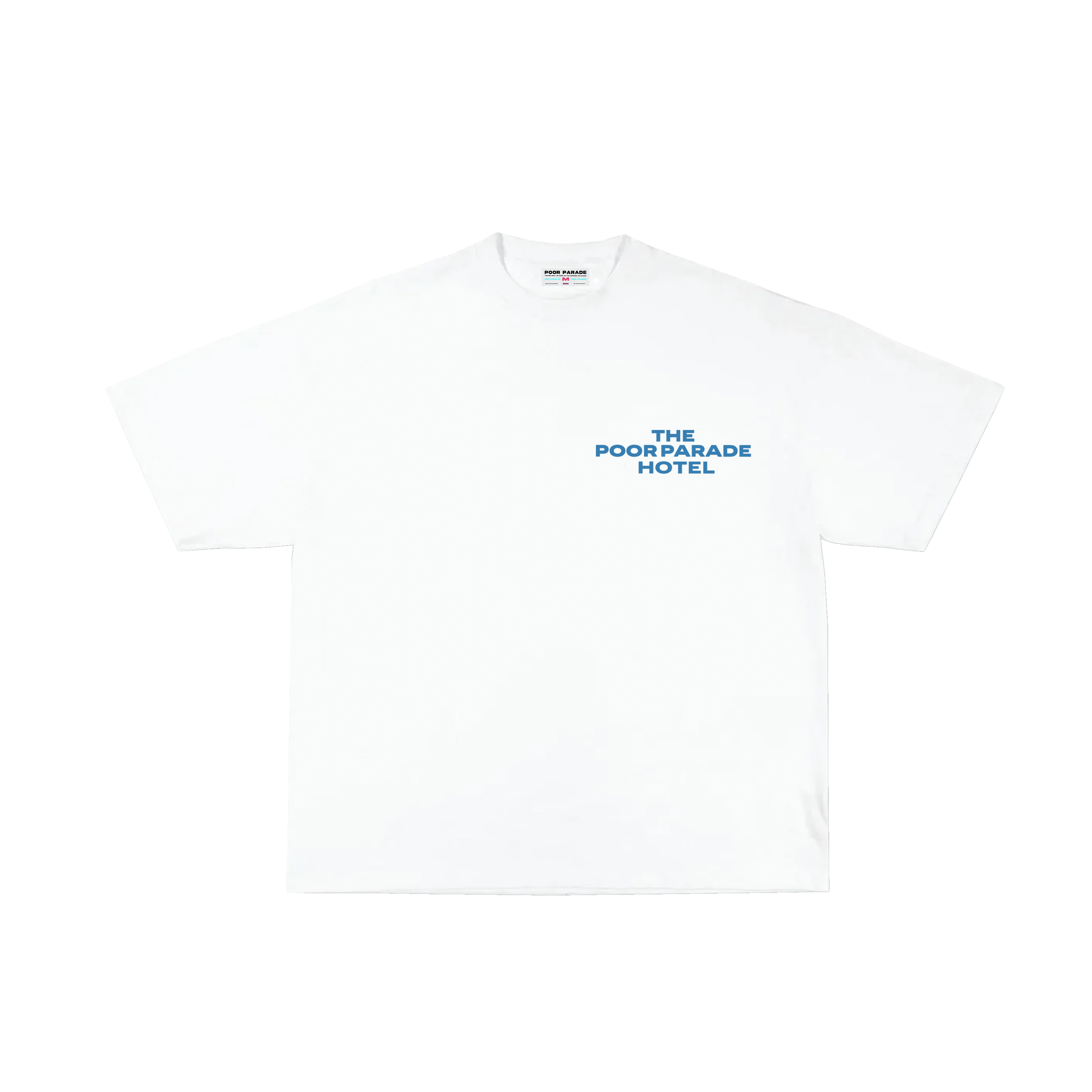 The Poor Parade Hotel T-Shirt (White/Blue)