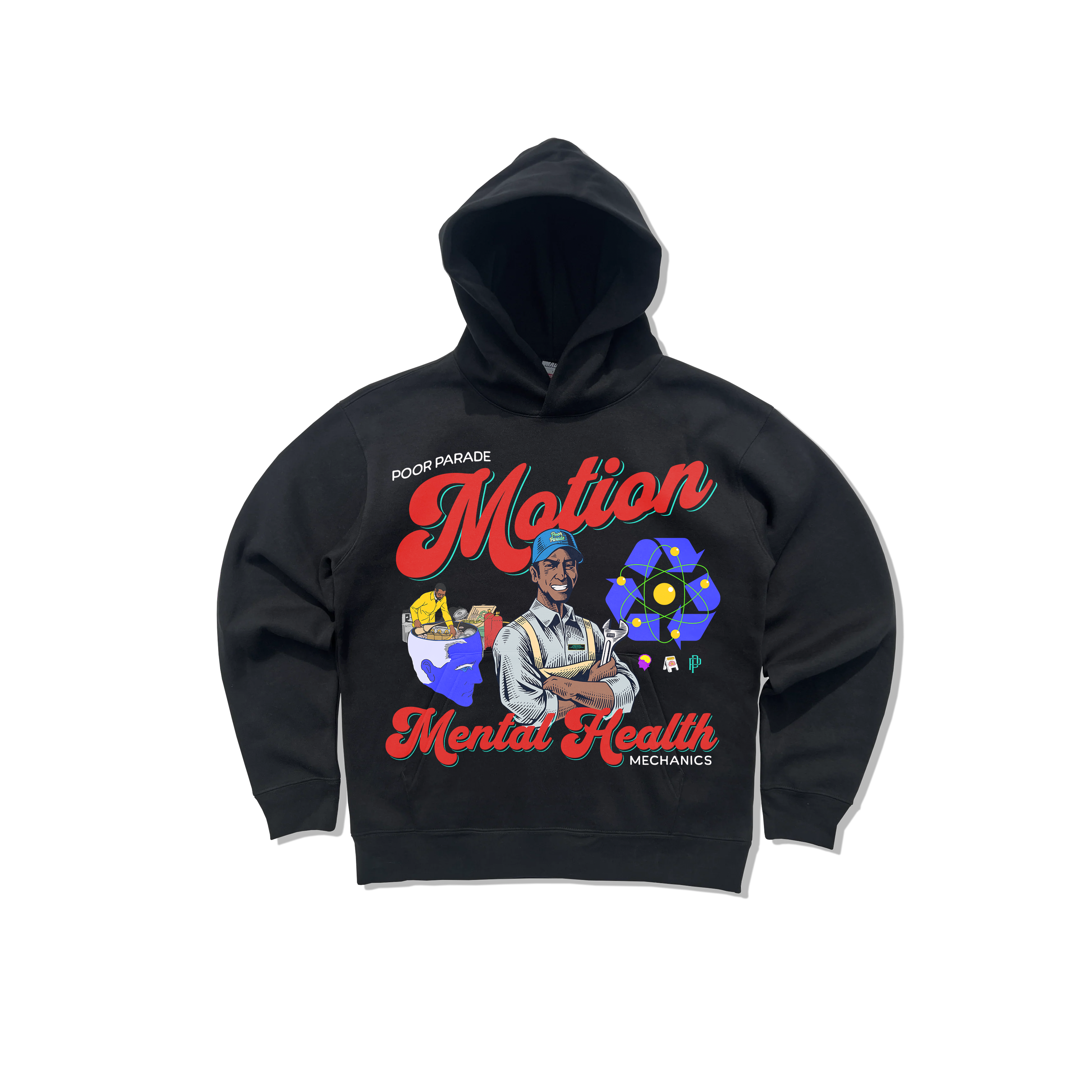 Motion Mental Health Mechanics Hoodie (Black)