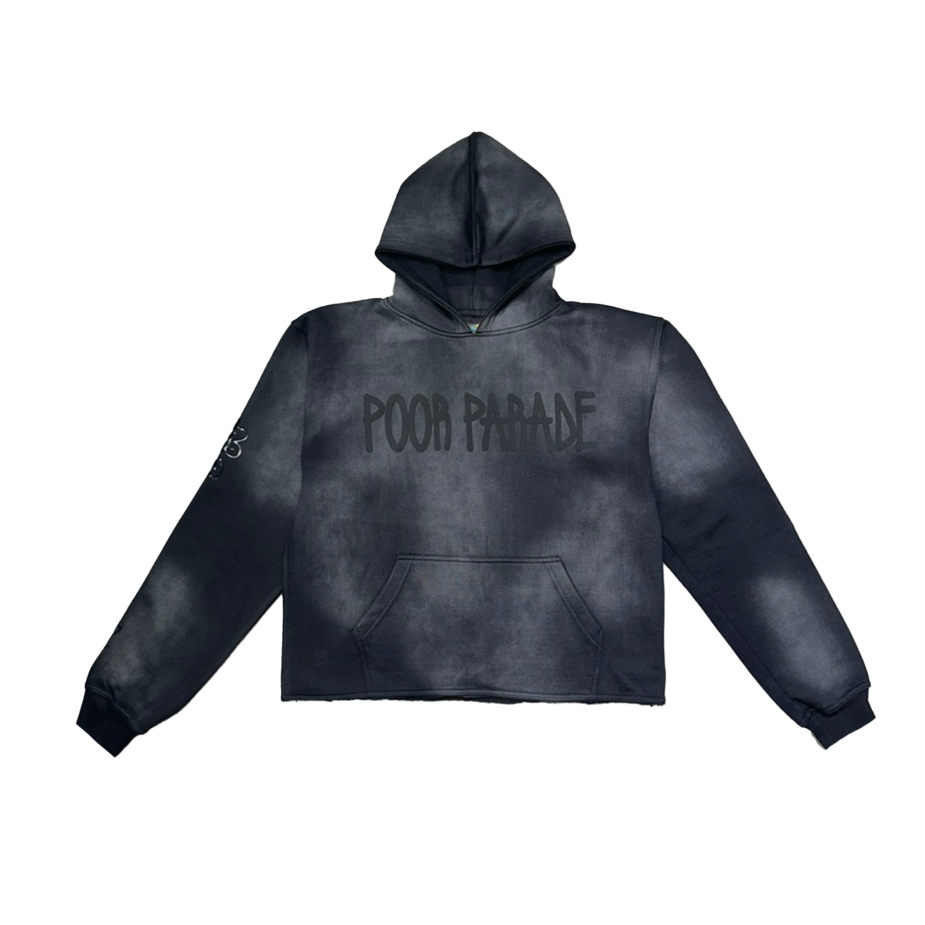 "My Flowers" Flared Sweatsuit Triple Black